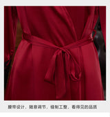 SOOYEH-NS Nightgown&Robe Set DarkRed 011