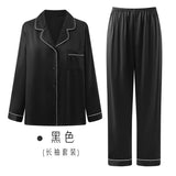 [Black] SilkSilky-NS Womens Pajamas 002
