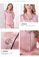 [Pink] SilkSilky-NS Womens Pajamas 004