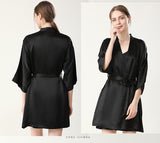 SOOYEH-NS Nightgown&Robe Set Black 002