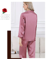 Wholesale Charmeuse Binding Trim Pajamas Set 2Pcs