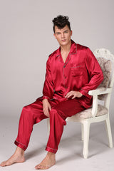 SOOYEH-NS Mens Pajamas Wine 003