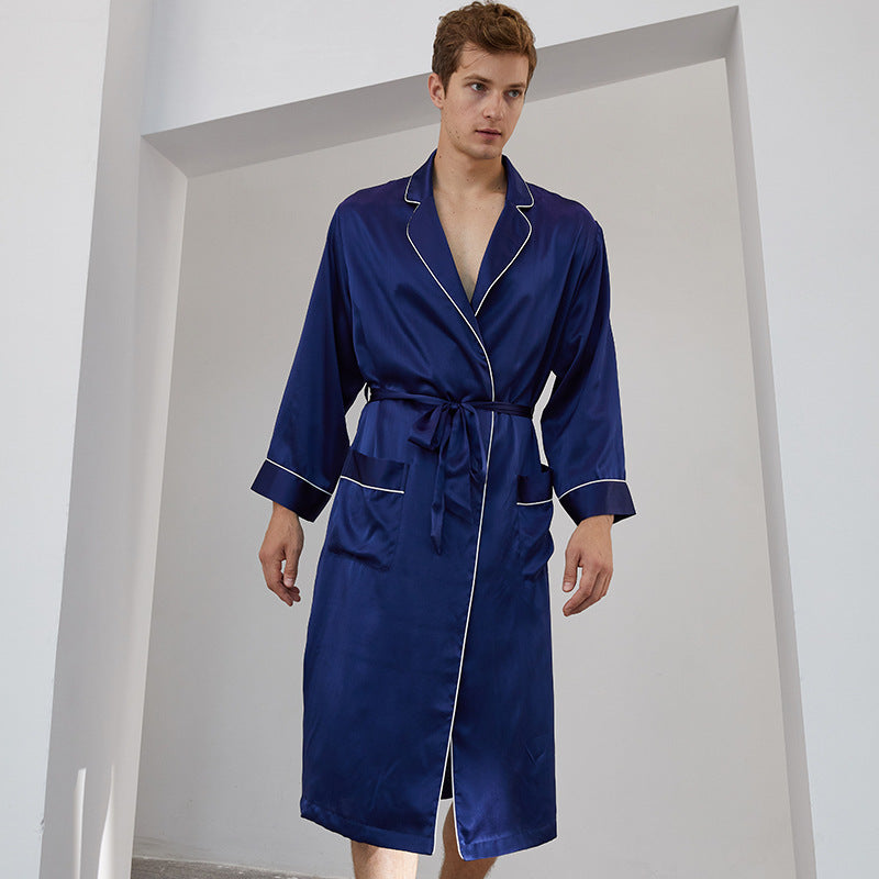 SOOYEH-NS Mens Robe DarkBlue 002