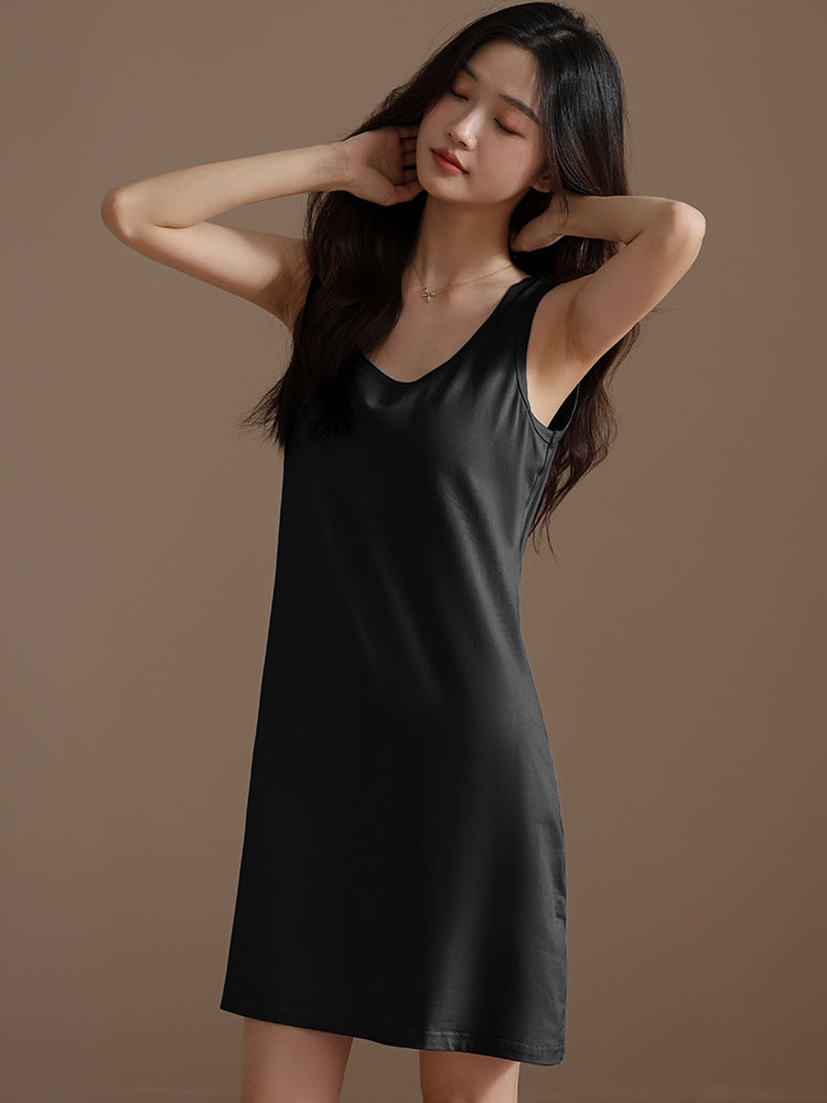 Wholesale Charmeuse Casual Slip Nightgown