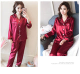 SOOYEH-NS Womens Pajamas DarkRed 001
