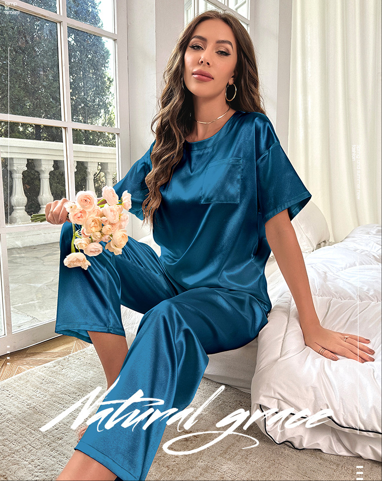 SOOYEH-NS Womens Pajamas Teal 002