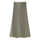 SOOYEH-NS Skirt GrayishGreen 001