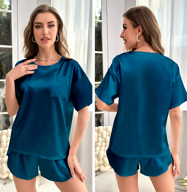 SOOYEH-NS Plus Size Pajamas DarkBlue 003