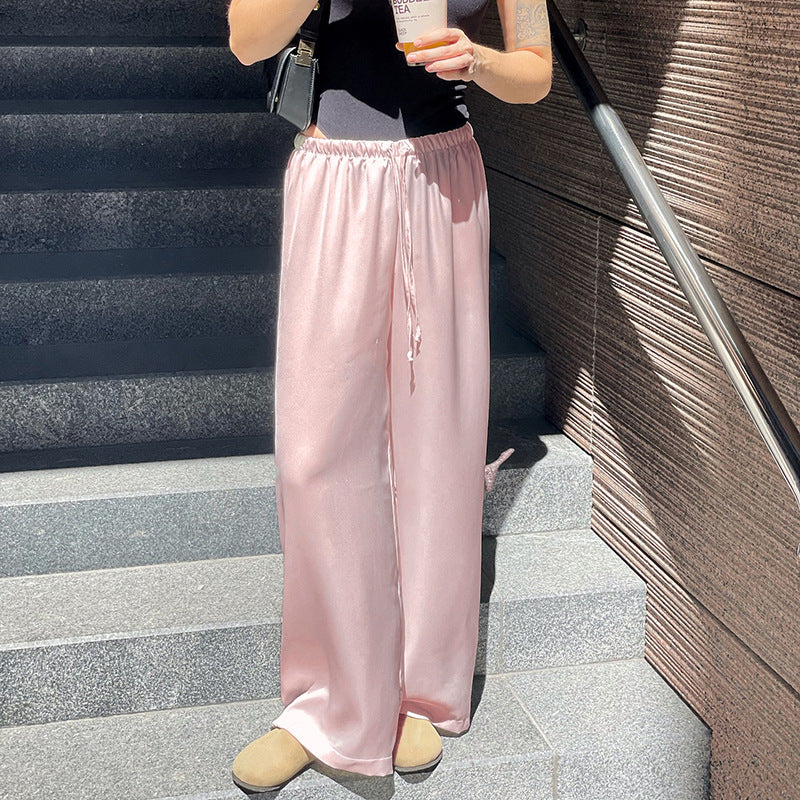 SOOYEH-NS Womens Pants Pink 001