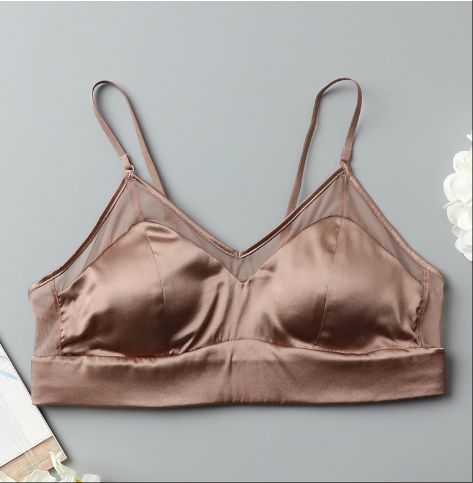 Wholesale Comfy Satin Knitted Bra Panty Set
