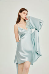 SOOYEH-NS Nightgown&Robe Set LightBlue 002