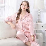 [Pink] SilkSilky-NS Womens Pajamas 003