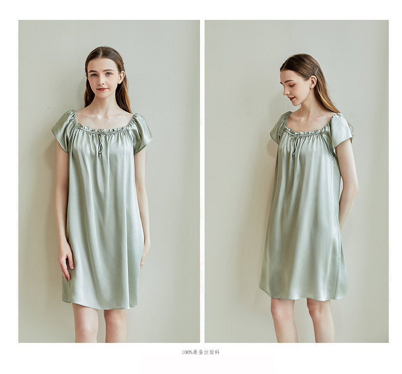 SilkSilky-NS Nightgown MintGreen 002