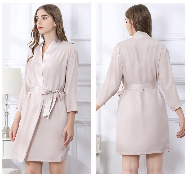 SOOYEH-NS Nightgown&Robe Set Beige 003