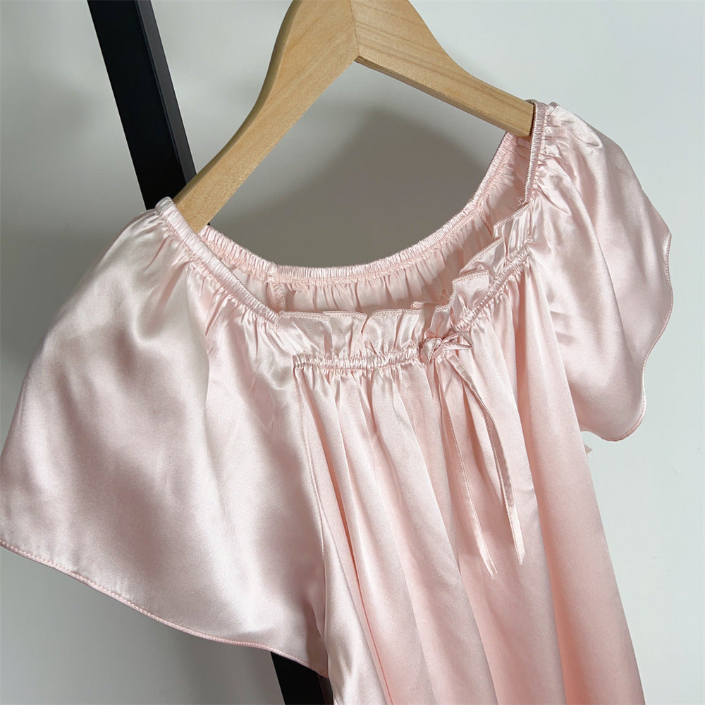 SilkSilky-NS Nightgown LightPink 004