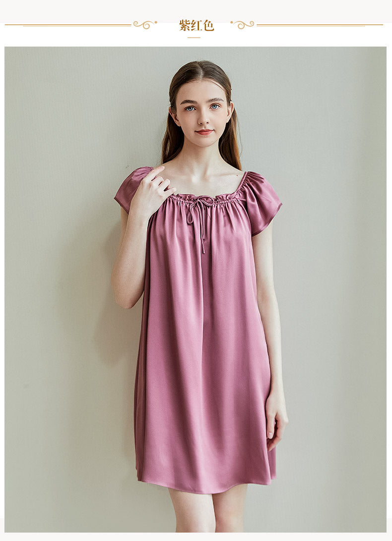 SilkSilky-NS Nightgown PaleMauve 001