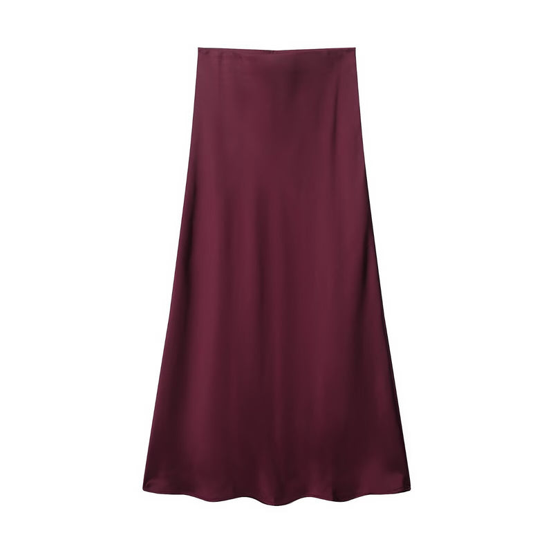 Wholesale Charmeuse Classic Elegant Skirt