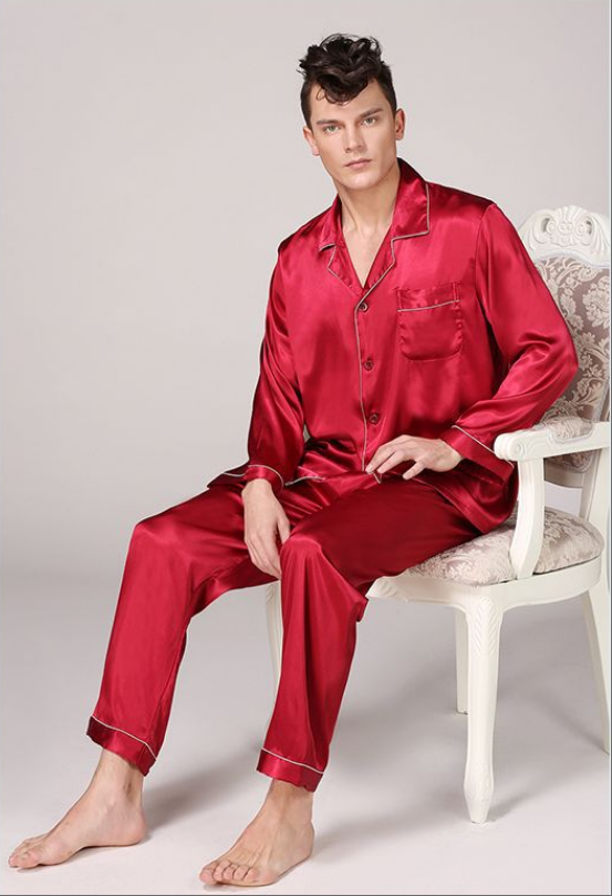 SOOYEH-NS Mens Pajamas Wine 005