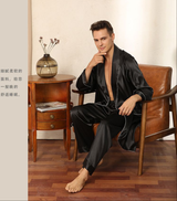SOOYEH-NS Mens Robe Black 006