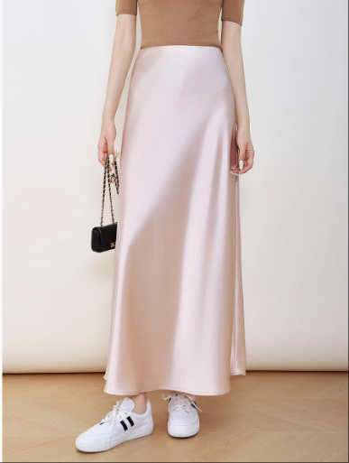Wholesale Satin Classic Maxi Skirt