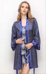 SOOYEH-NS Womens Robe Blue 013