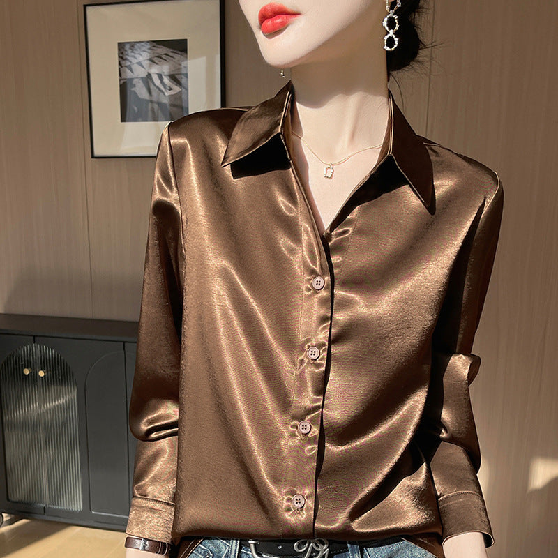 SOOYEH-NS Womens Shirt Coffee 001