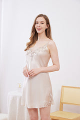 SOOYEH-NS Nightgown&Robe Set Ivory 003