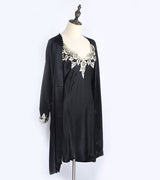 SOOYEH-NS Nightgown&Robe Set Black 004