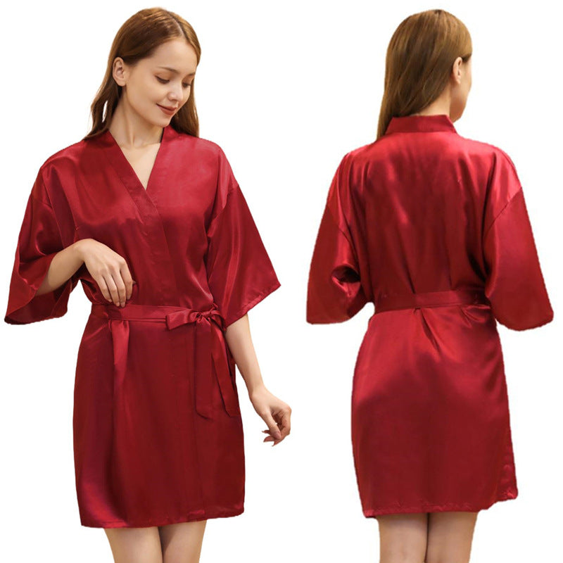 SOOYEH-NS Womens Robe Wine 002