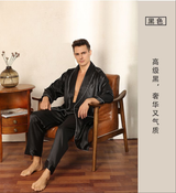 SOOYEH-NS Mens Robe Black 009