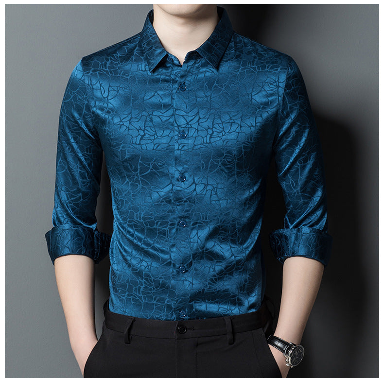 SOOYEH-NS Mens Shirt DarkBlue 002
