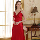 SOOYEH-NS Womens Robe Red 003