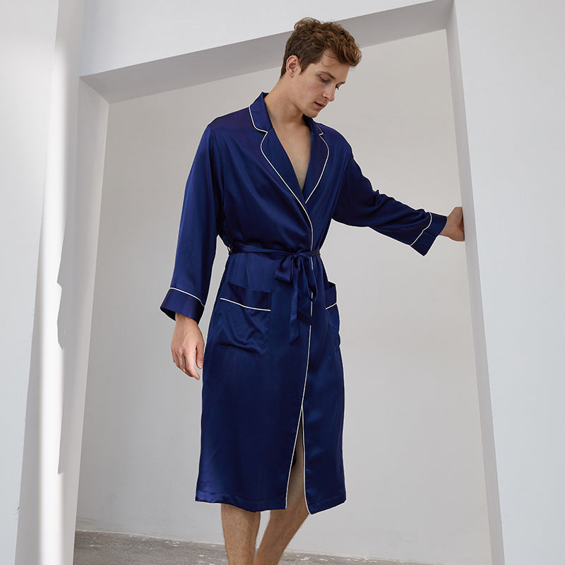 SOOYEH-NS Mens Robe DarkBlue 001