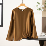 SOOYEH-NS Womens T-Shirt Brown 001