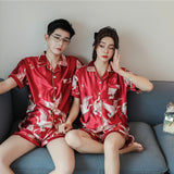 SOOYEH-NS Womens Pajamas DarkRed 004